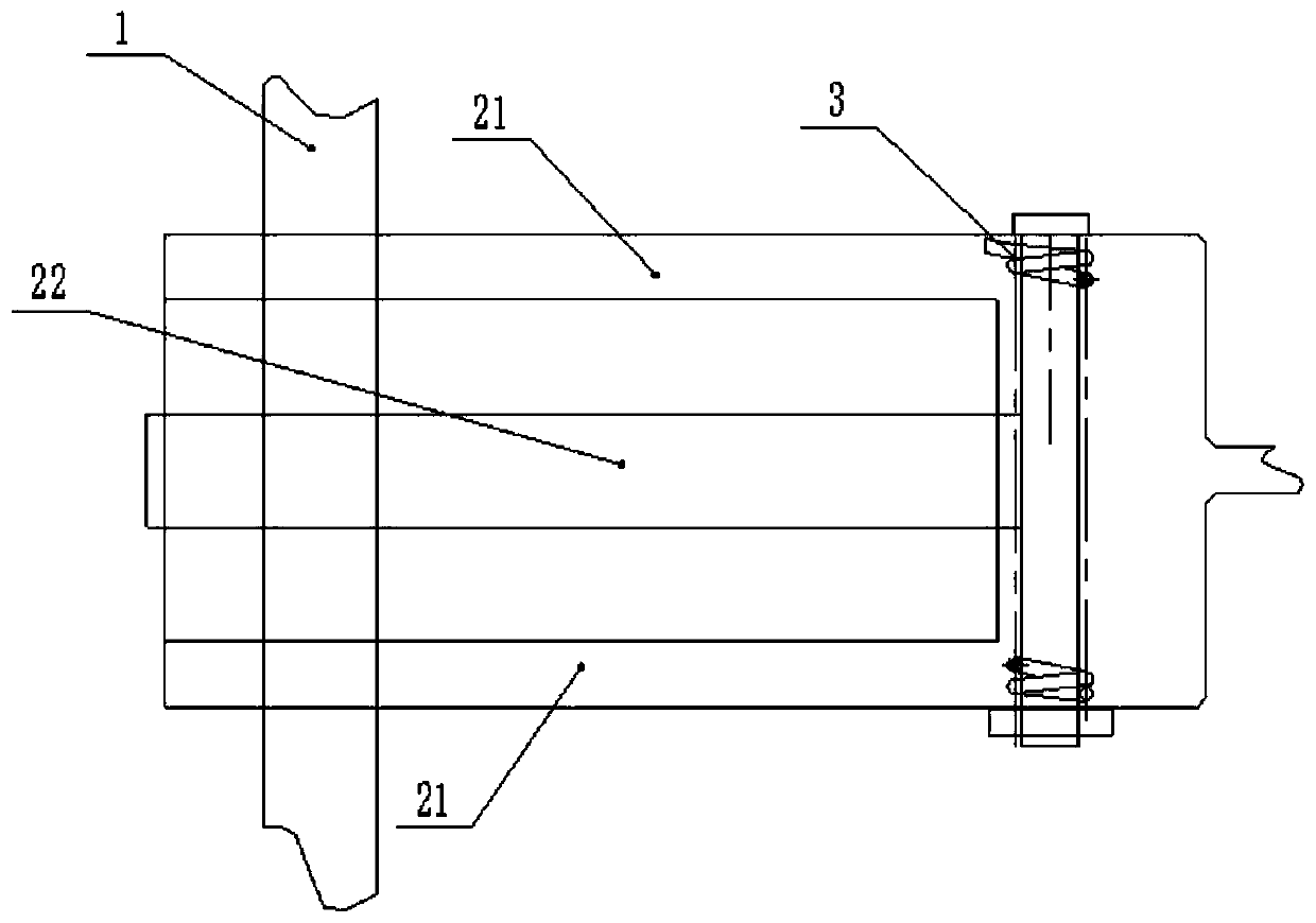 Fast-connection and anti-collision device of hydrophone on kevlar rope