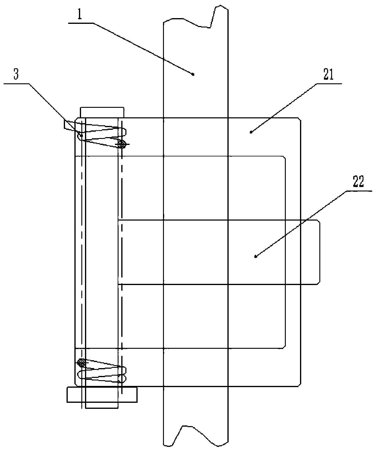 Fast-connection and anti-collision device of hydrophone on kevlar rope