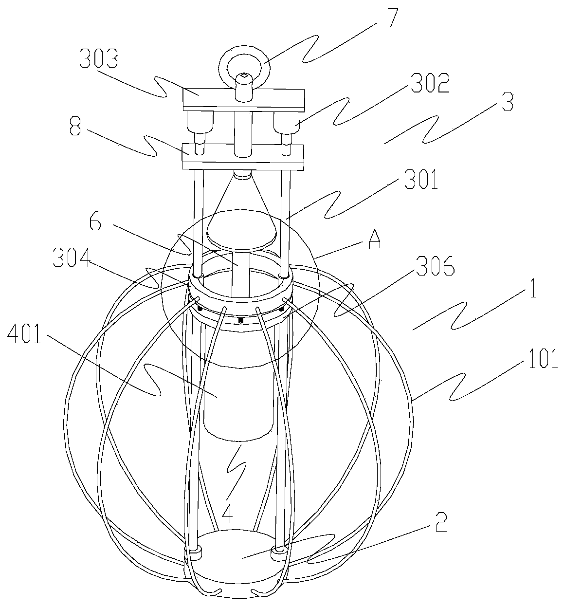 Automatic telescopic lantern and using method thereof