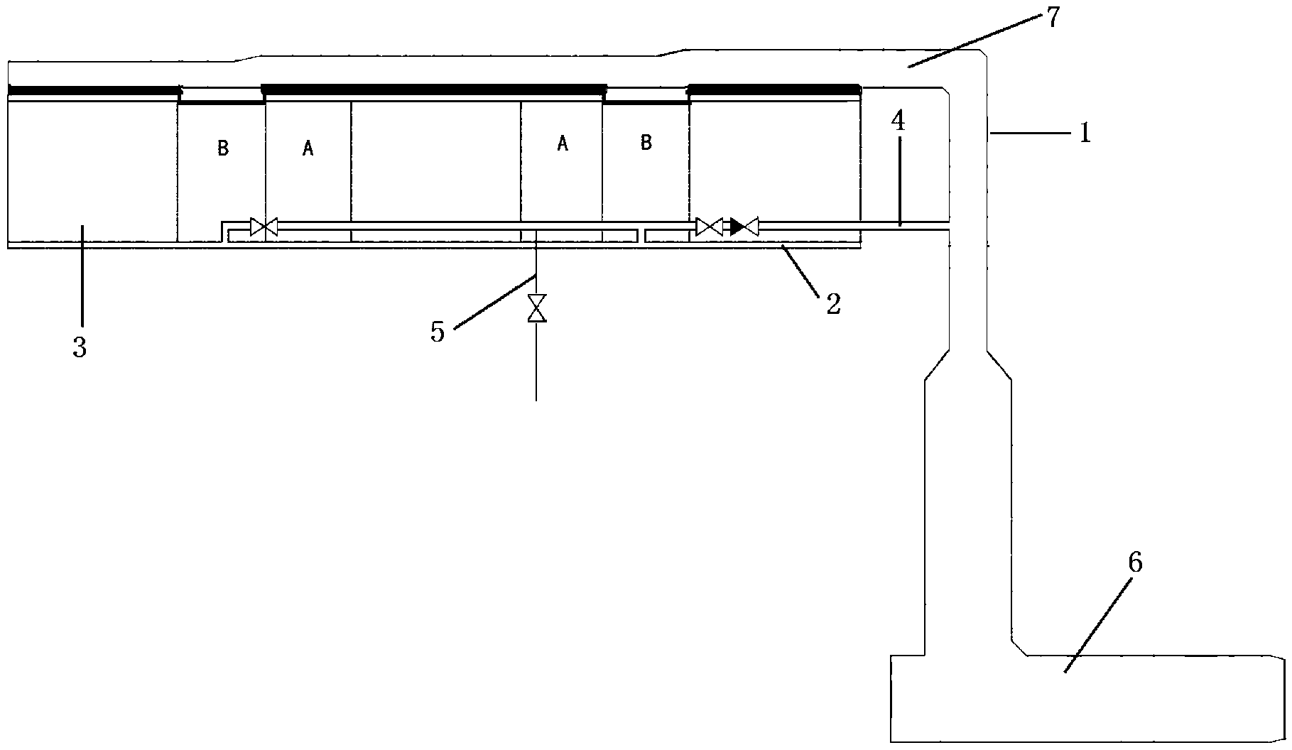 Steam discharge pipeline structure for directly preventing freezing of air condenser in winter