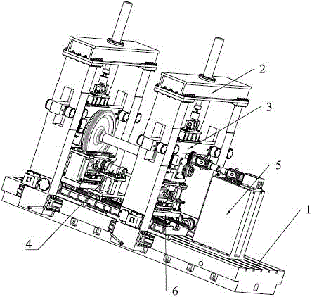 Calibration test bench for force-measuring wheel set