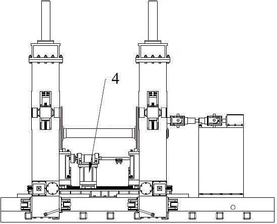 Calibration test bench for force-measuring wheel set