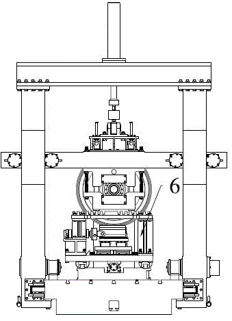 Calibration test bench for force-measuring wheel set