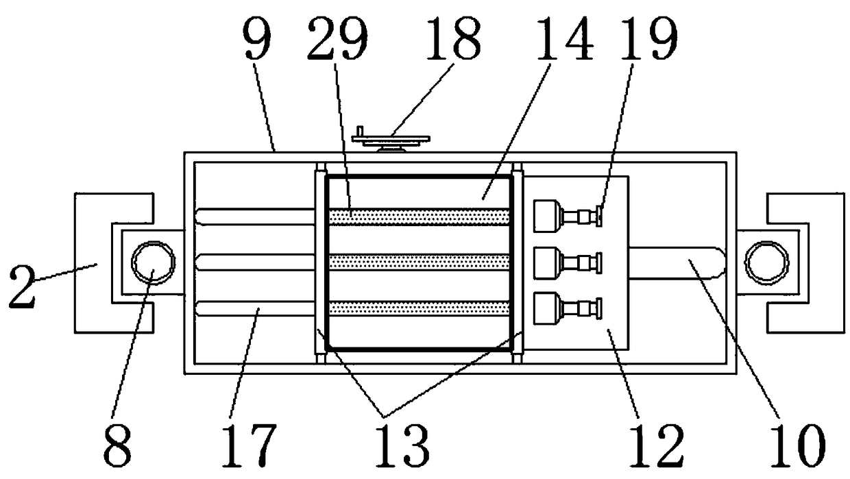 Experimental device for conveniently adjusting inclination angle for university physical potential energy experiment