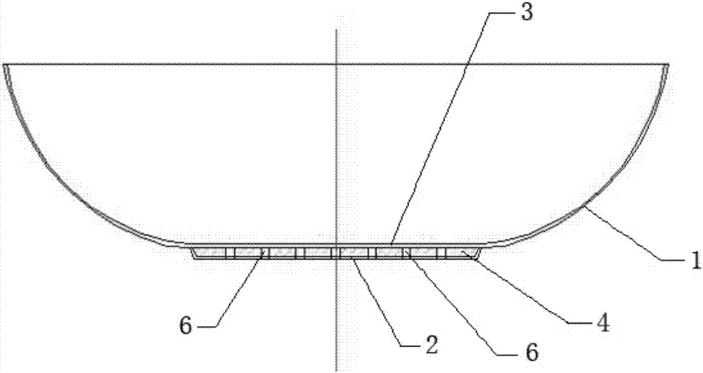 Flat double-bottom stainless oil-free iron pan