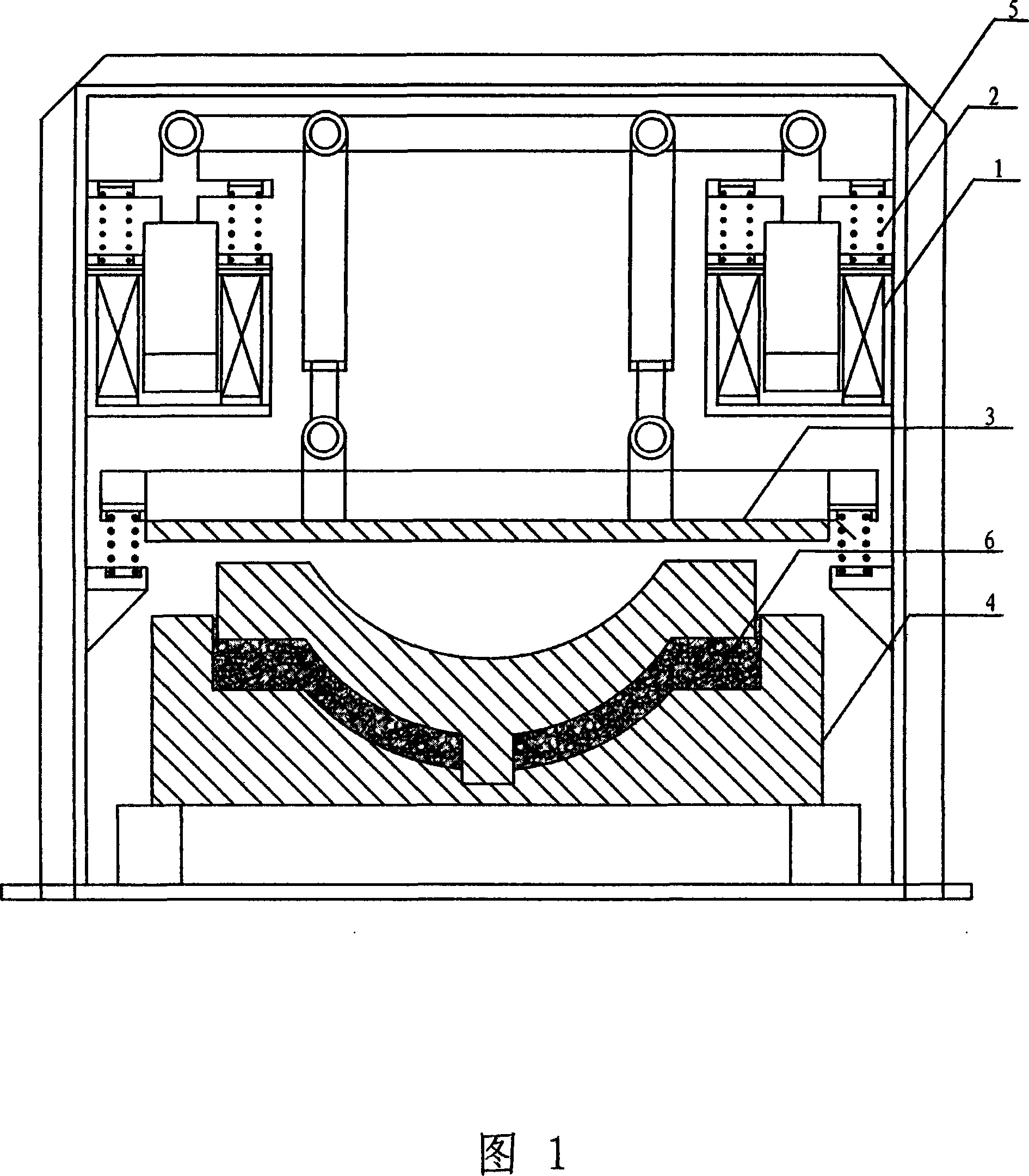 Electromagnetic forming apparatus and process of artificial stone