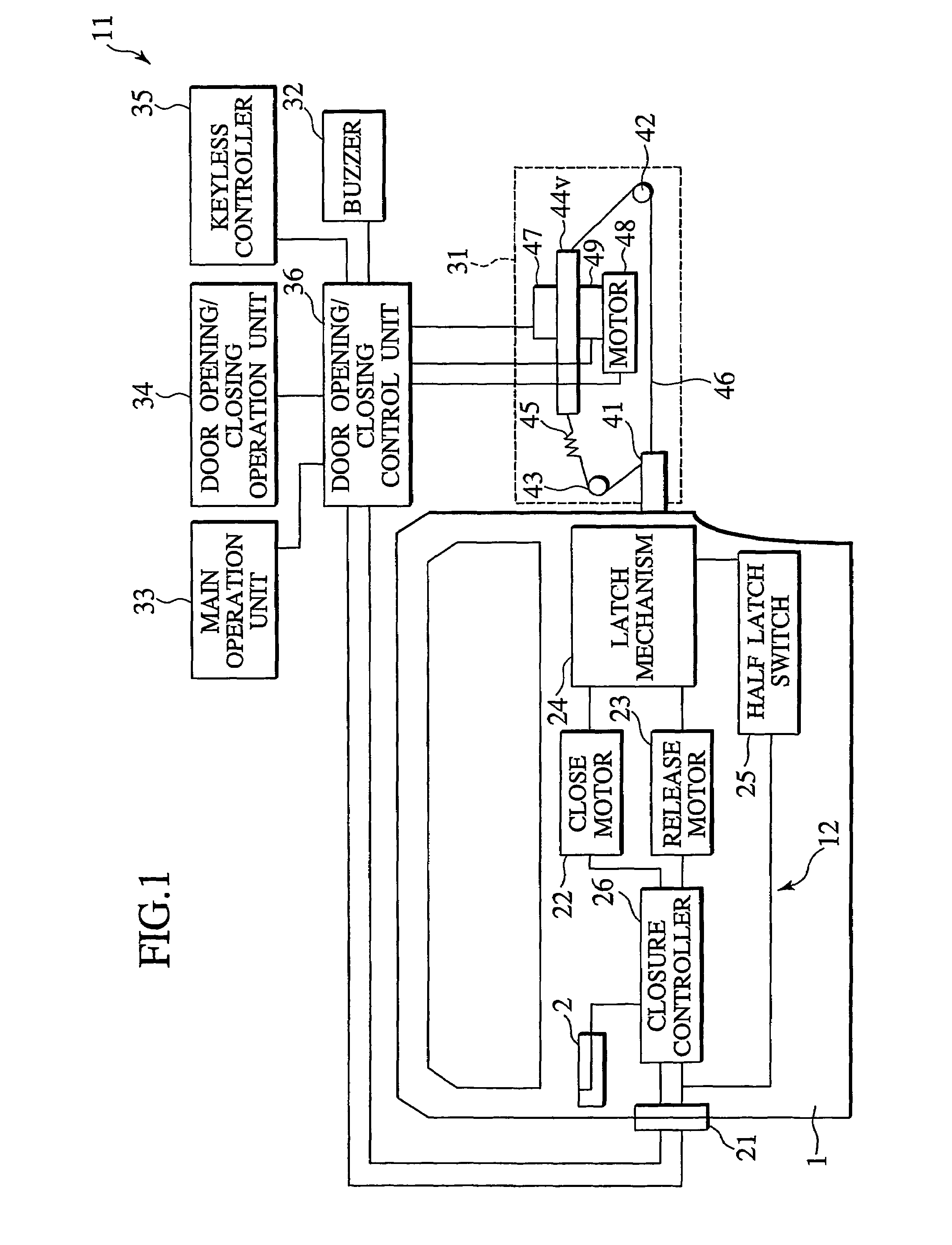 Control device for vehicular opening/closing body