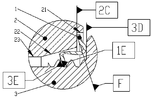 Threaded washer and installation method thereof