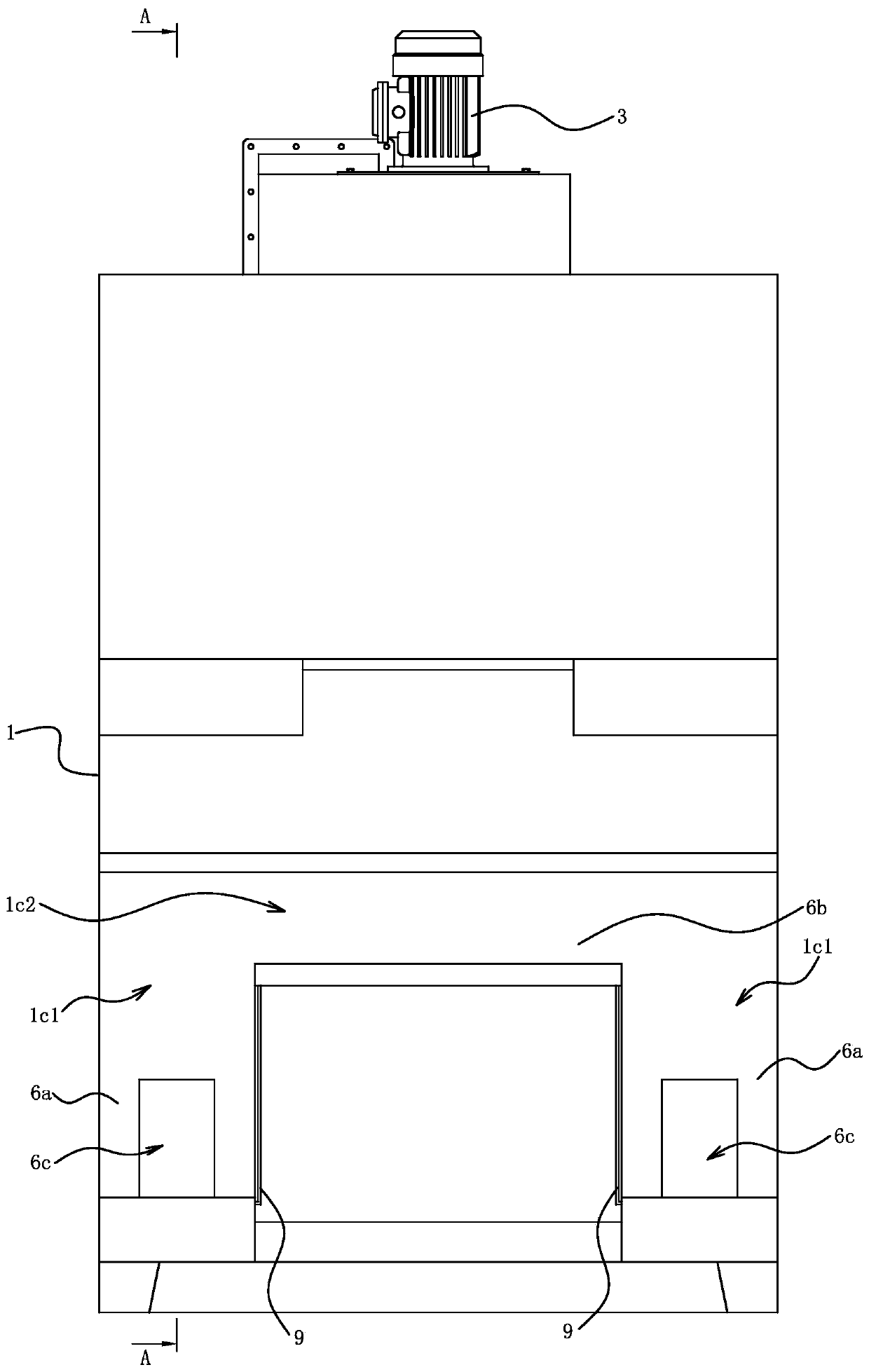 Self-excitation washing wet dust collector