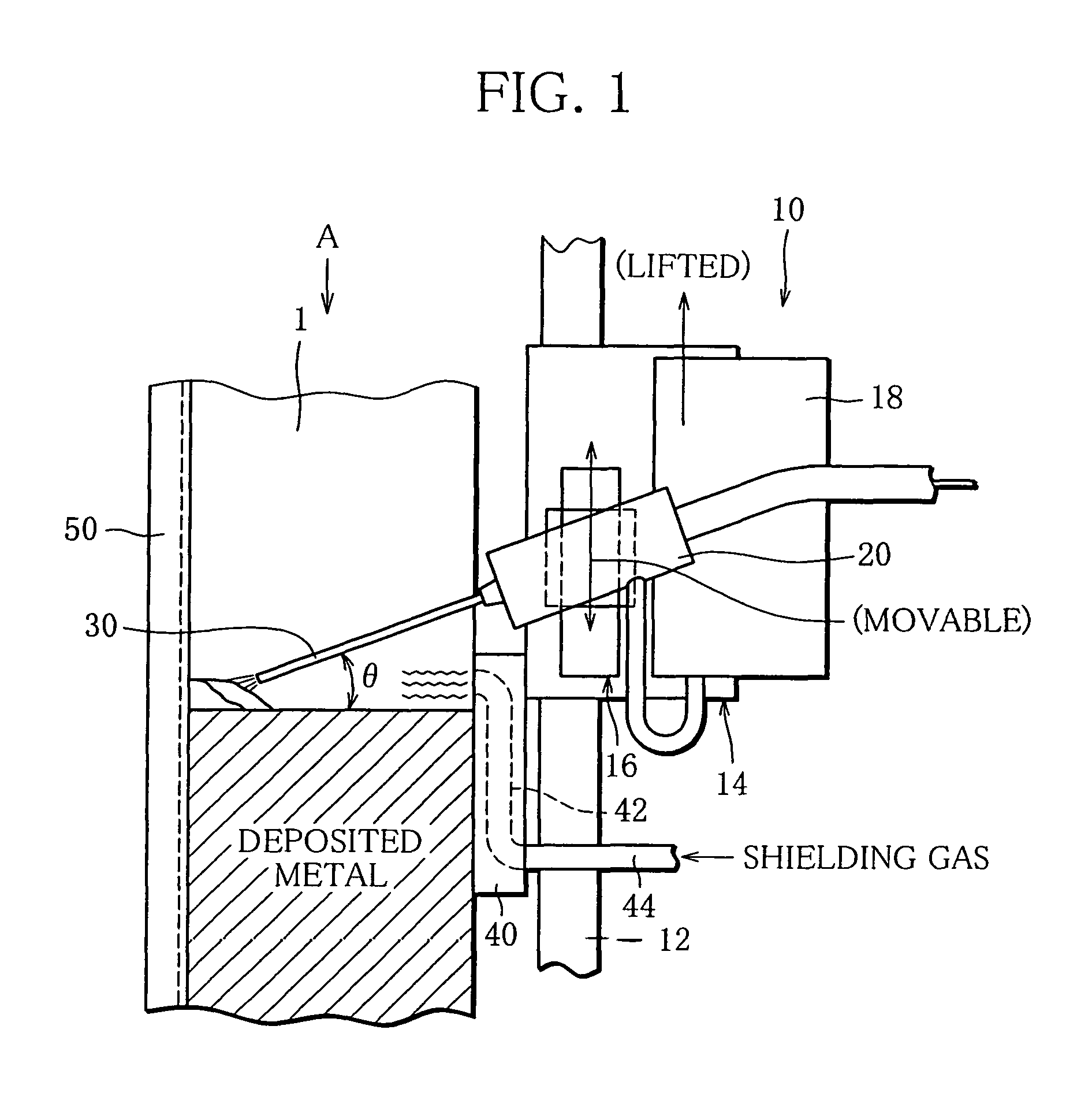 Vertical-position welding method