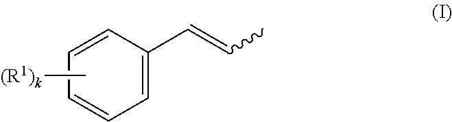 Method for producing arylpropenes