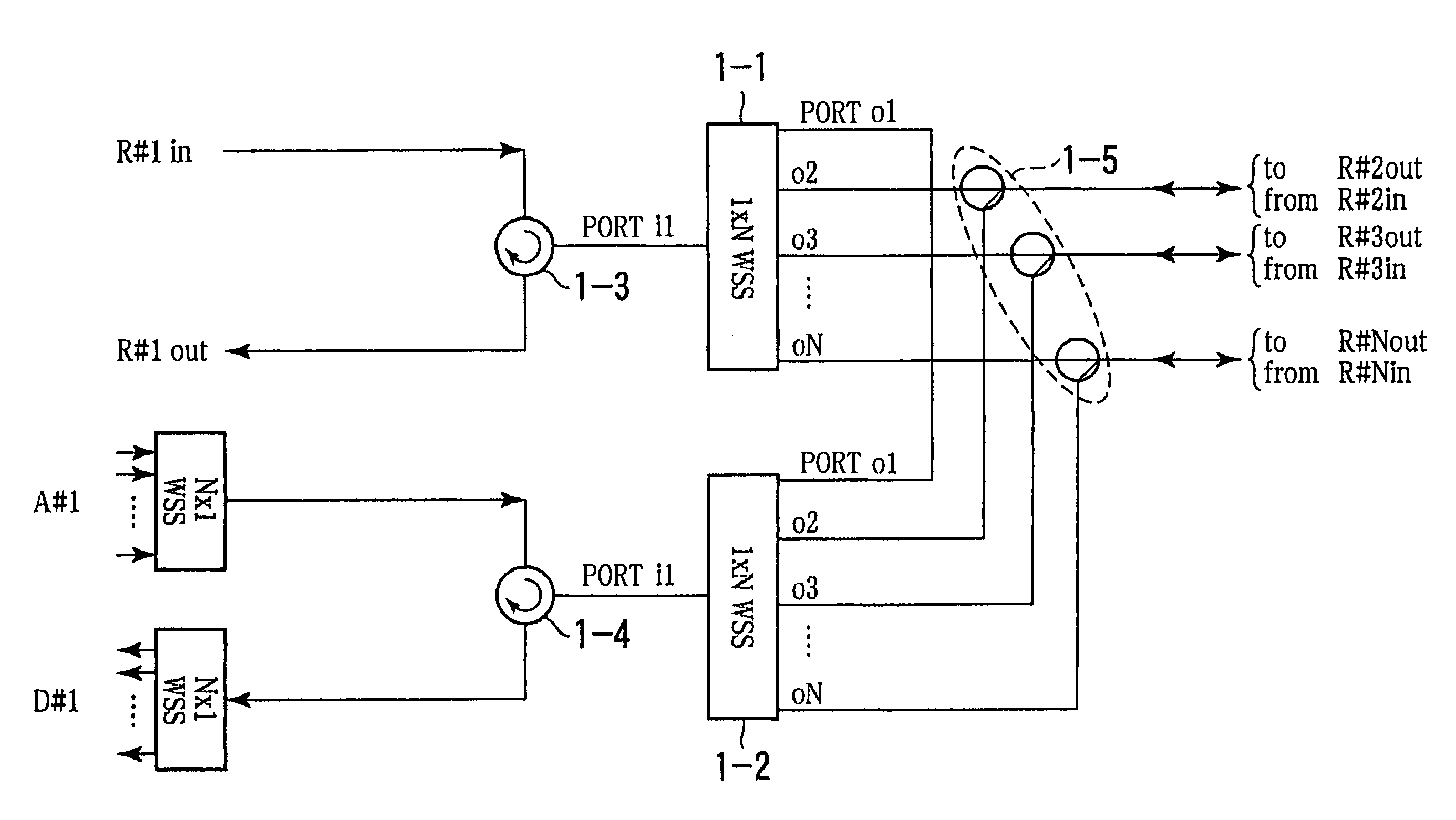 Optical transmission apparatus having OADM function