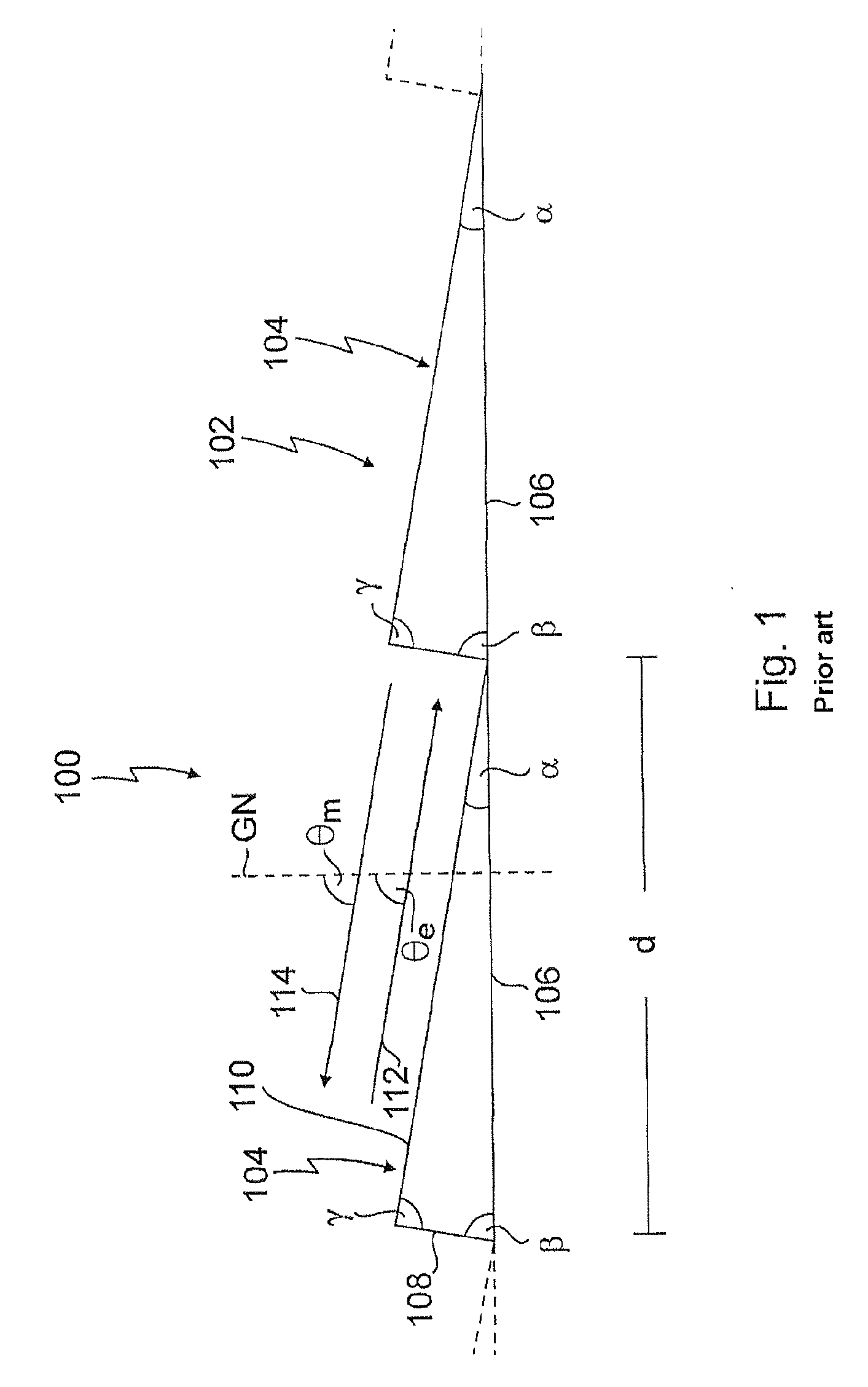 Optical arrangement, method of use, and method for determining a diffraction grating