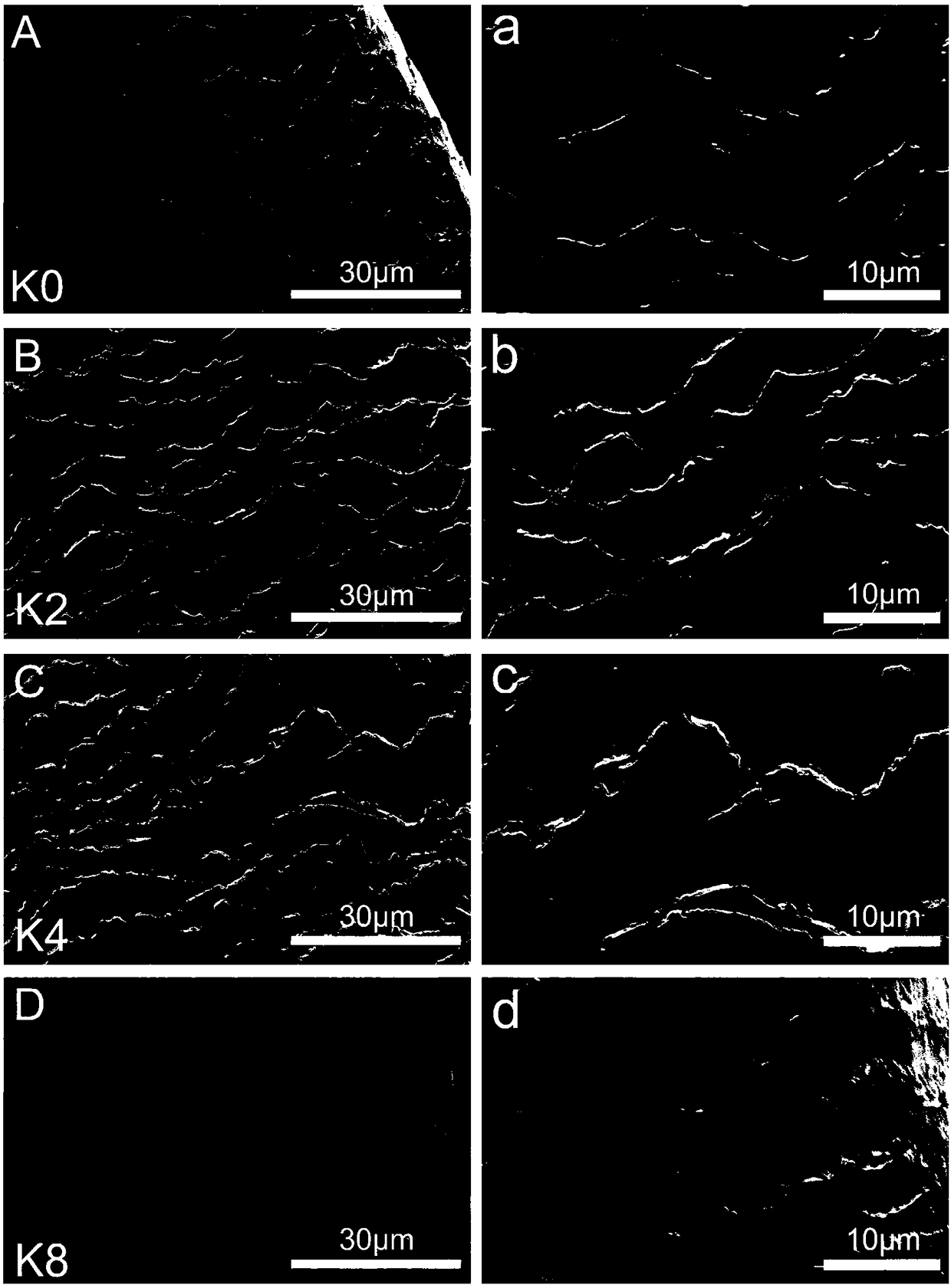 Keratin fiber-nerve growth factor composite stent of nervous tissue engineering