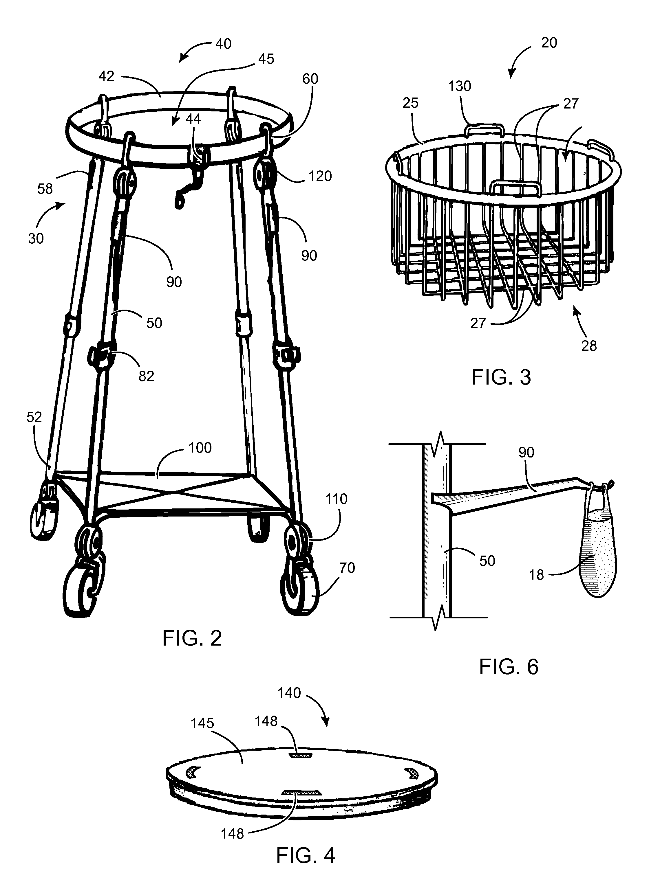 Mobile Ball Hopper and Sport Bag Carrier