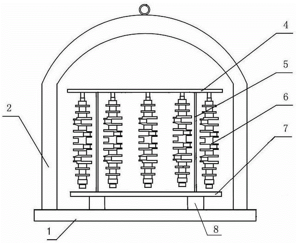 Ion nitriding process of marine crankshaft