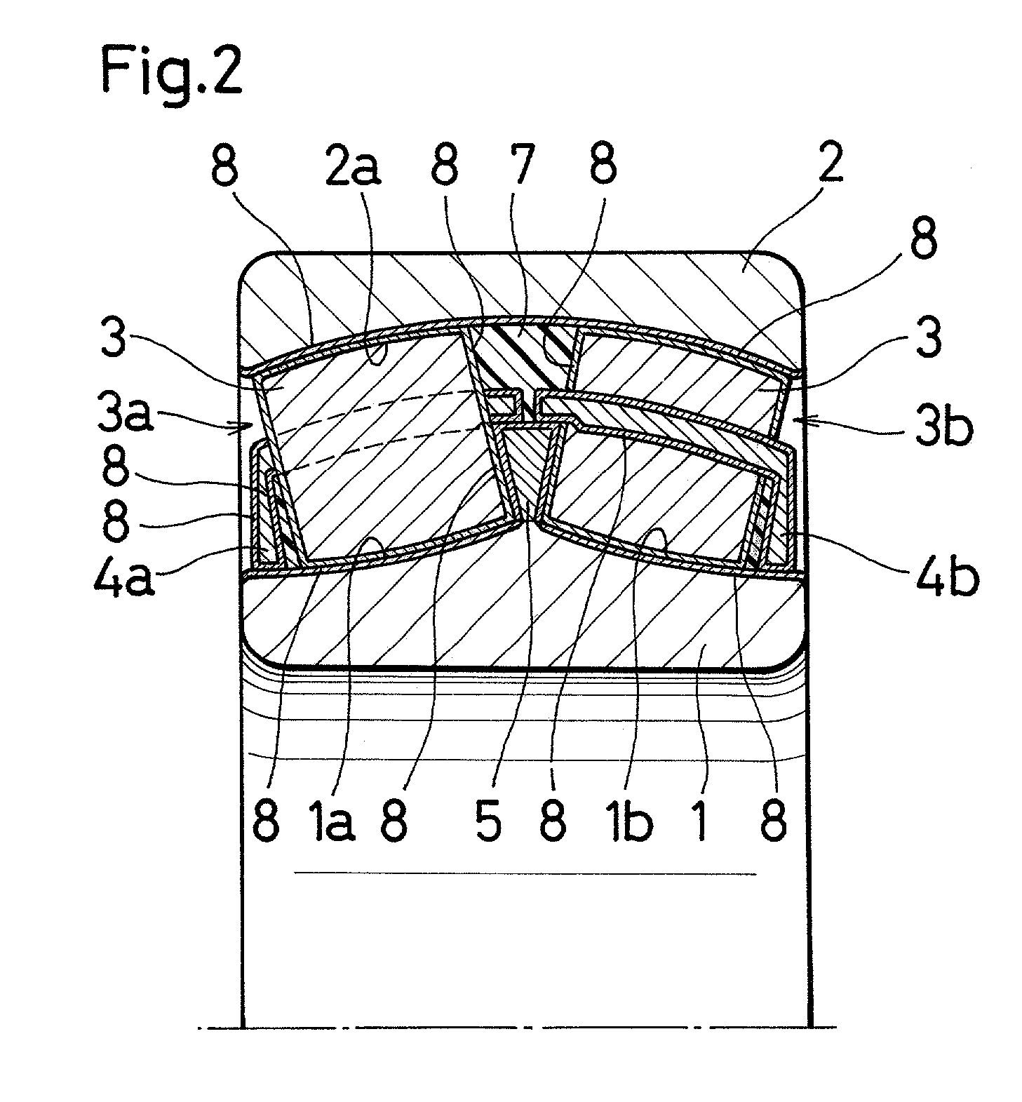 Polymeric lubricant packed bearing and method of producing the same