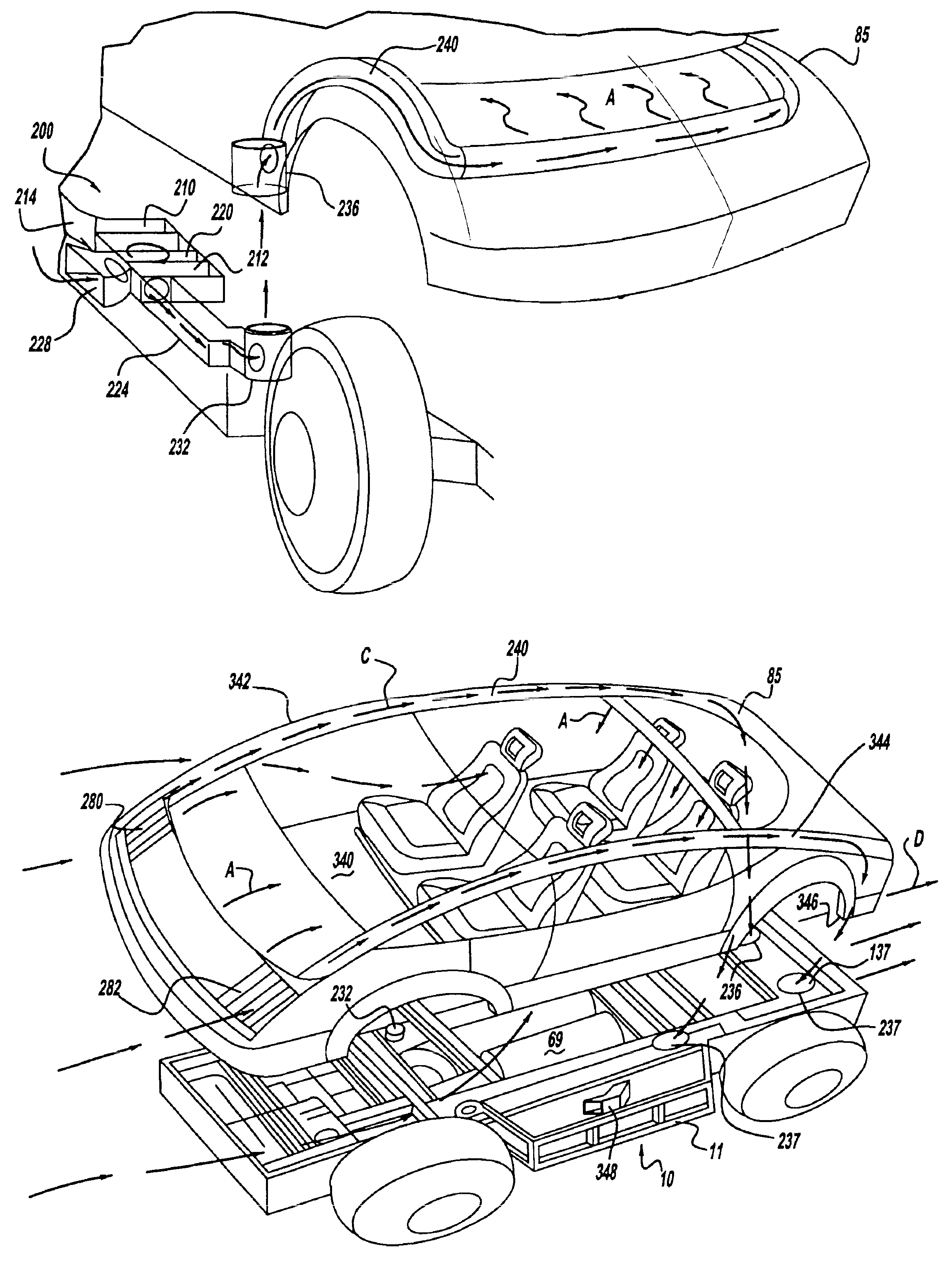 Mobile chassis and interchangeable vehicle body with waste heat rejection system