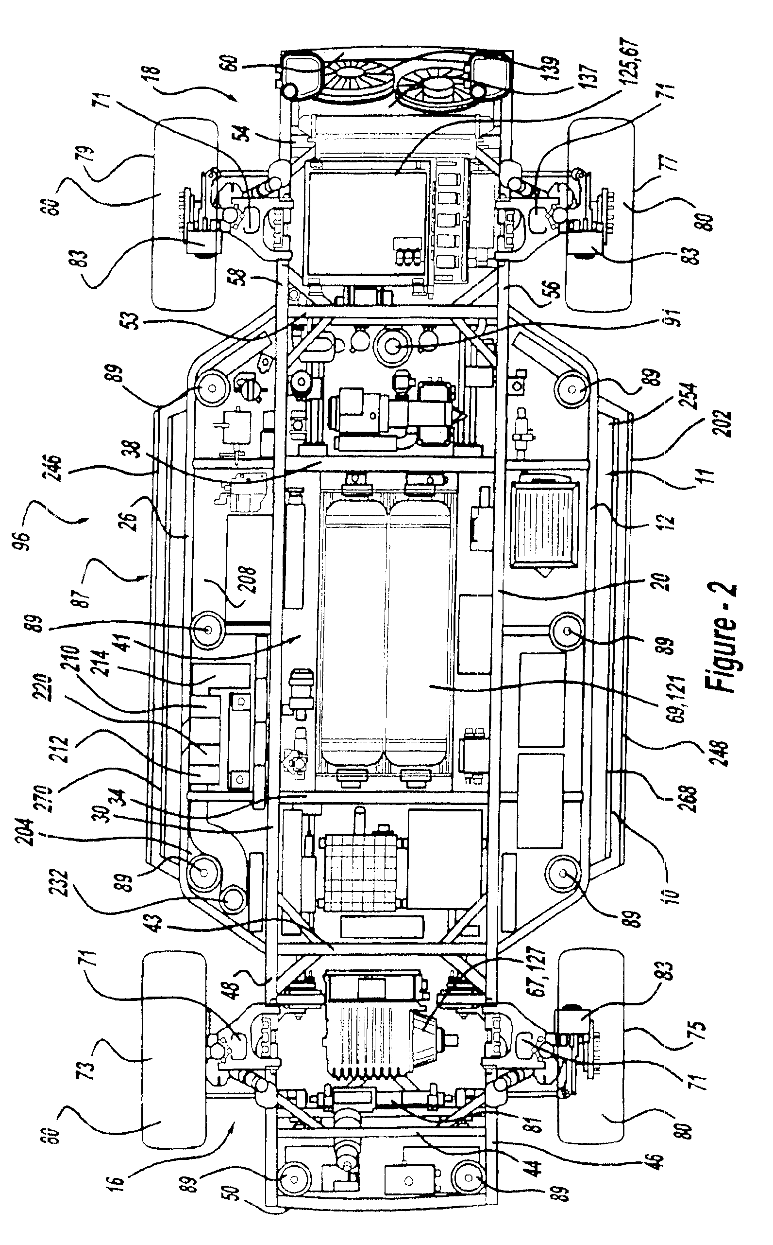 Mobile chassis and interchangeable vehicle body with waste heat rejection system