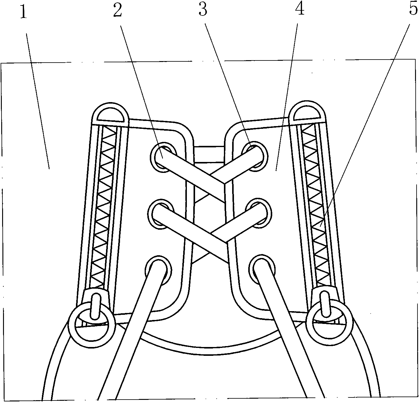Combined shoe tying device
