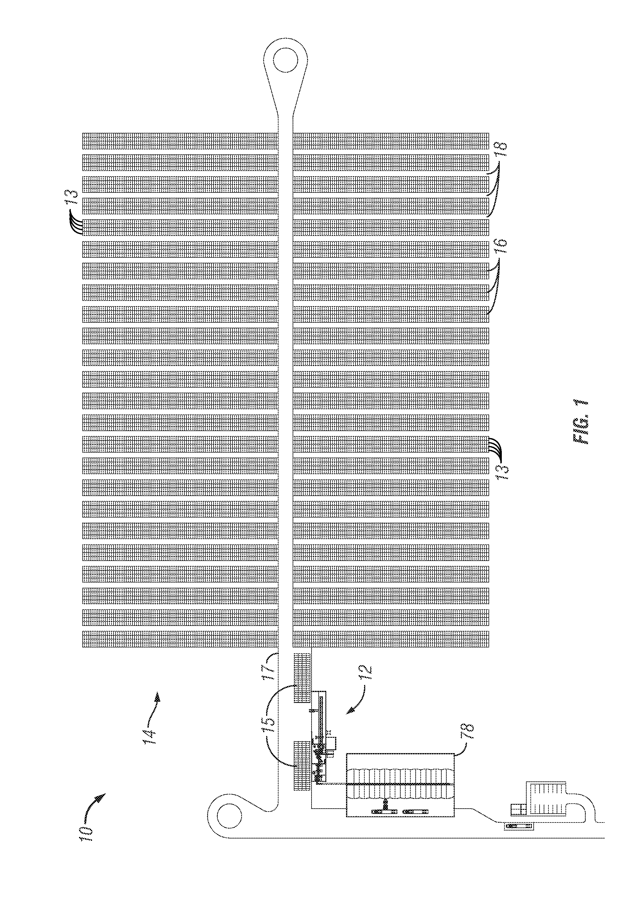 Automated process for handling bales for pellet production