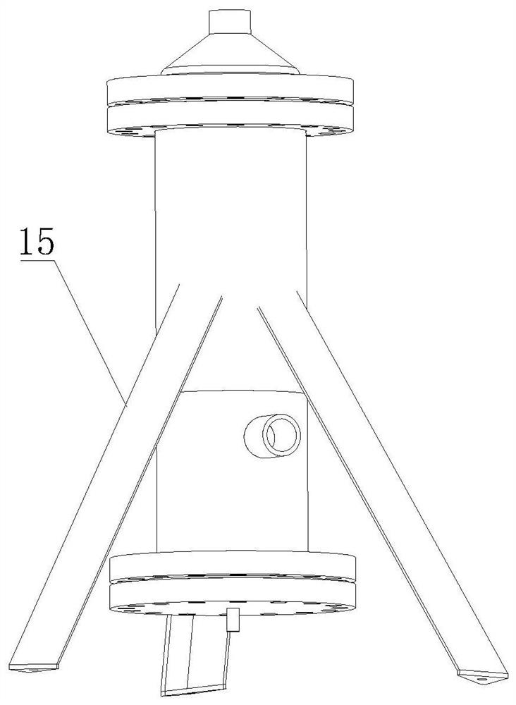 Two-stage cyclone filtering device