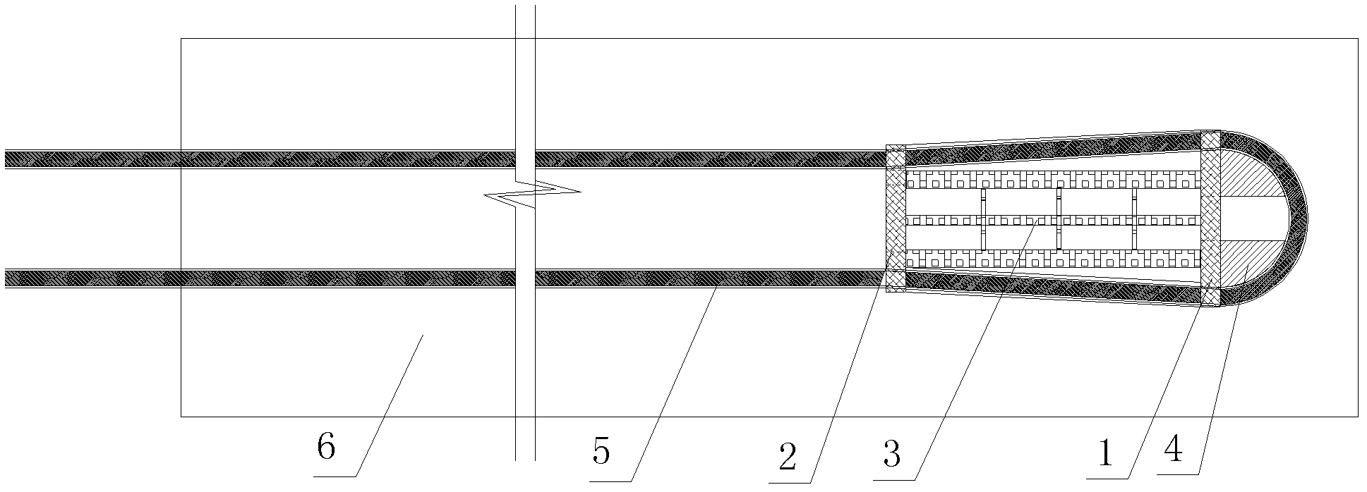 Stiffening pile for reclaiming reinforcing body