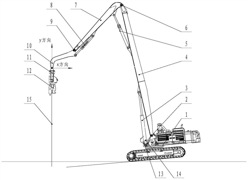 Auxiliary piling system and piling machine with same