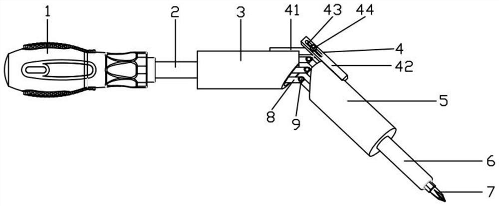 A gearless coupling and multi-angle screwdriver