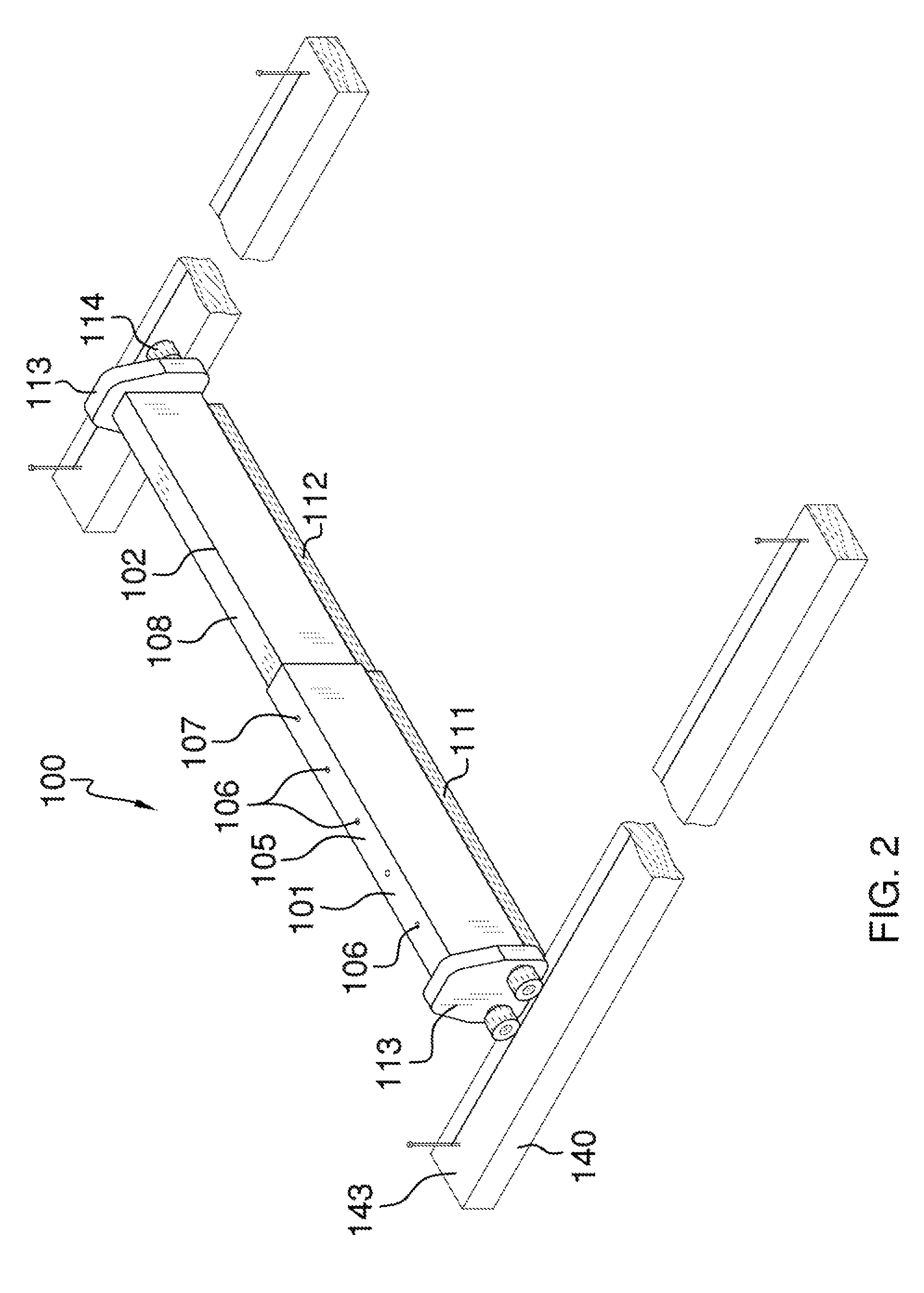 Screen limestone leveling and smoothing tool