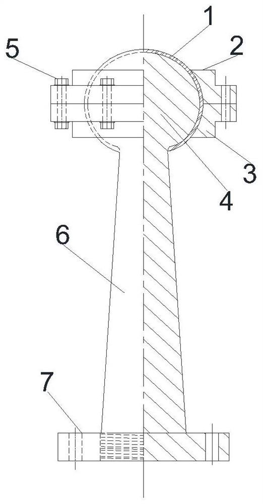 Assembly type pre-pressing spherical hinge damping device