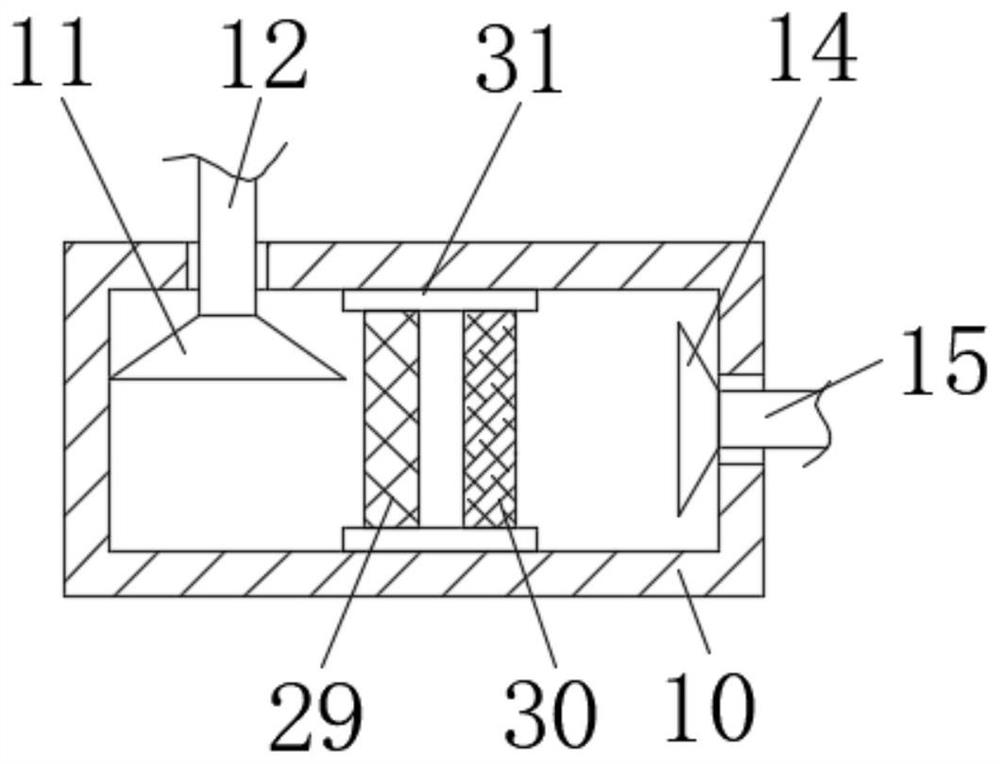 Metal filing removing device for automobile production line