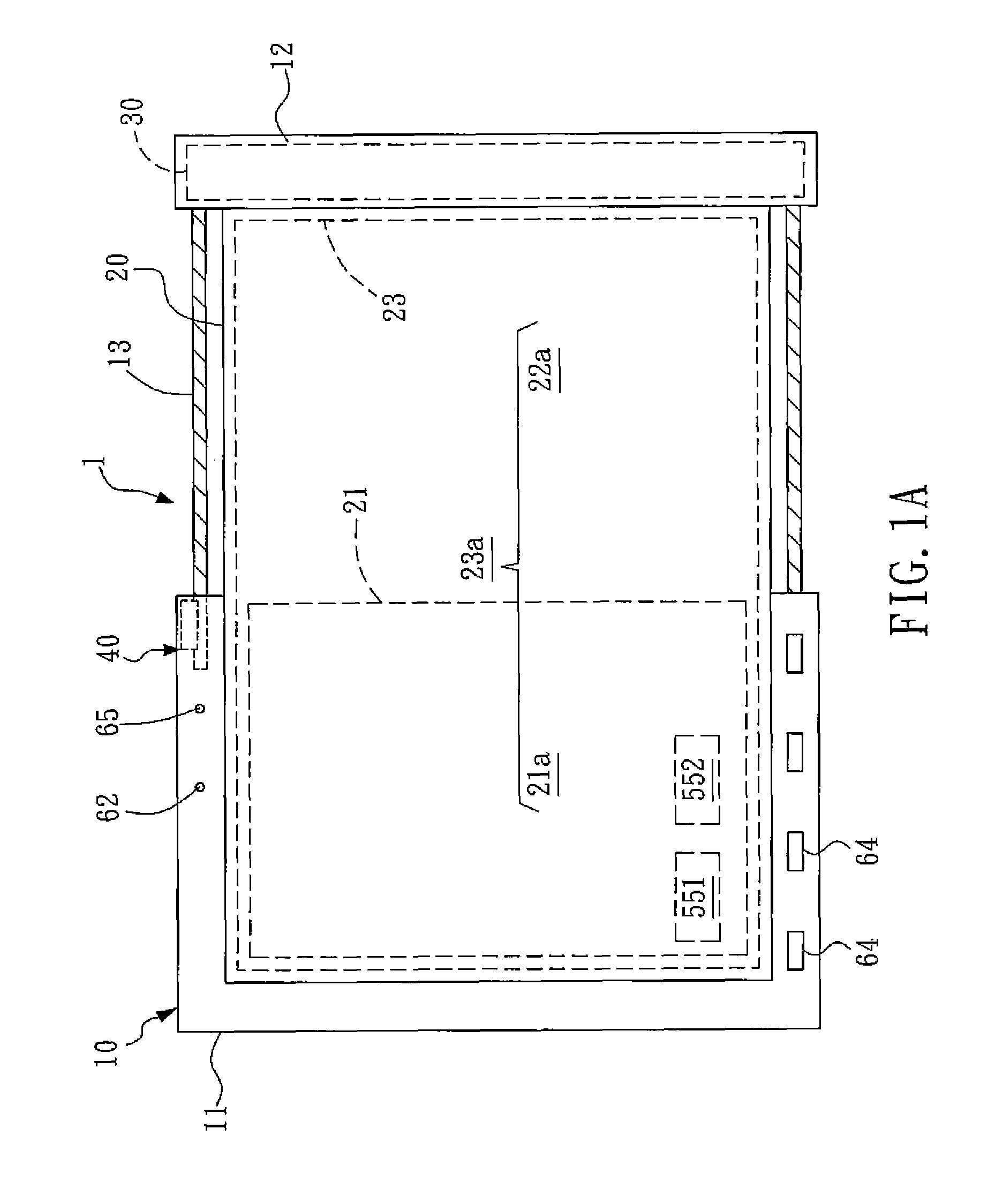 Hand-held electronic device having rolled-up screen and display method thereof