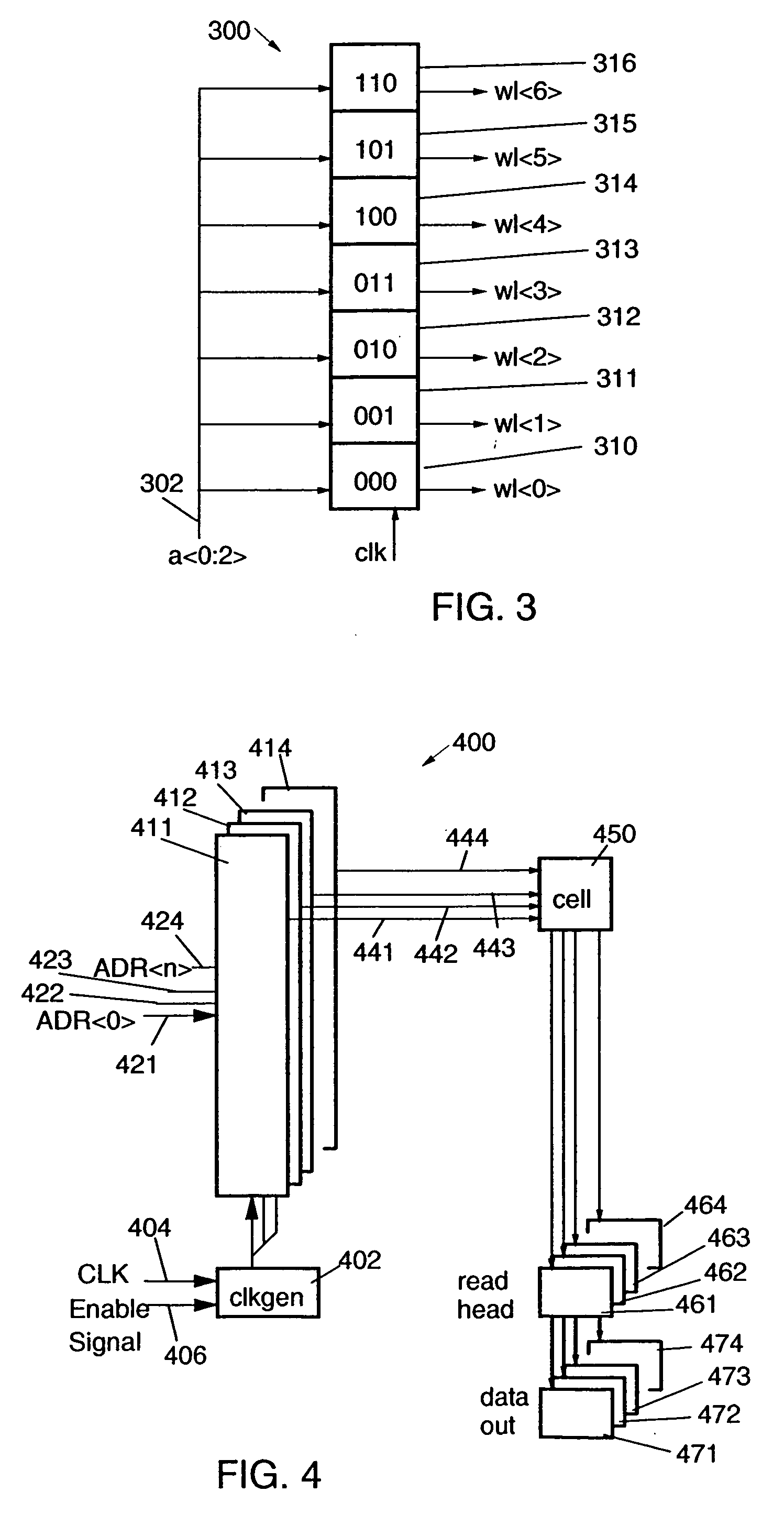 Device and method for decoding an address word into word-line signals
