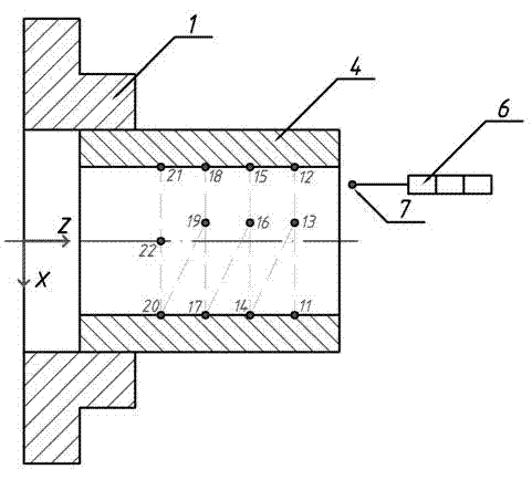 On-line detection system and detection method of machining accuracy of parts for numerically controlled lathe