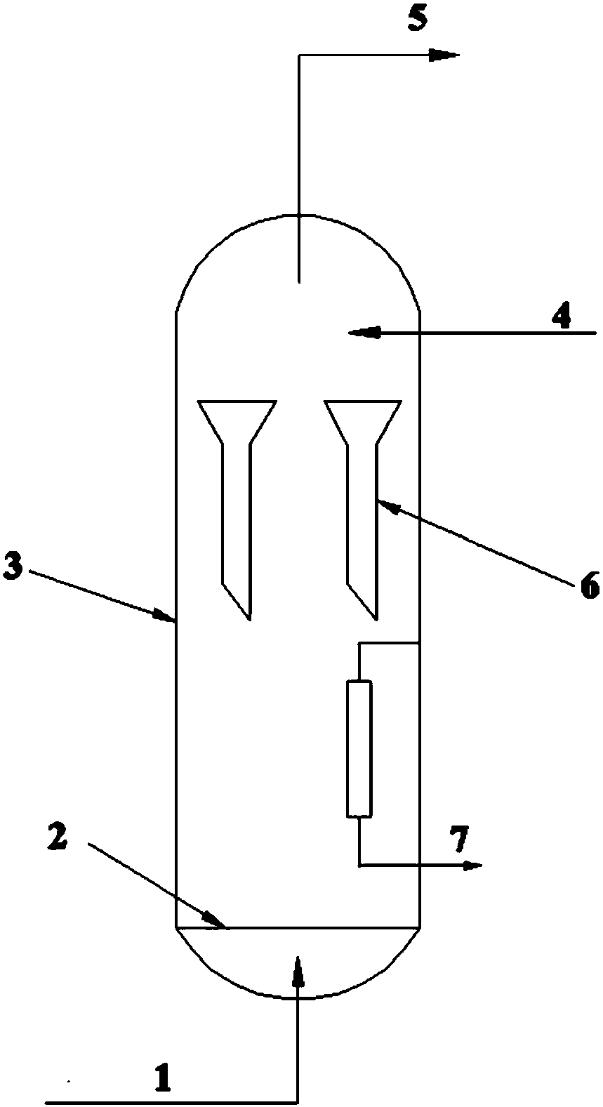 Slurry bed reactor and Fischer-Tropsch synthesis method