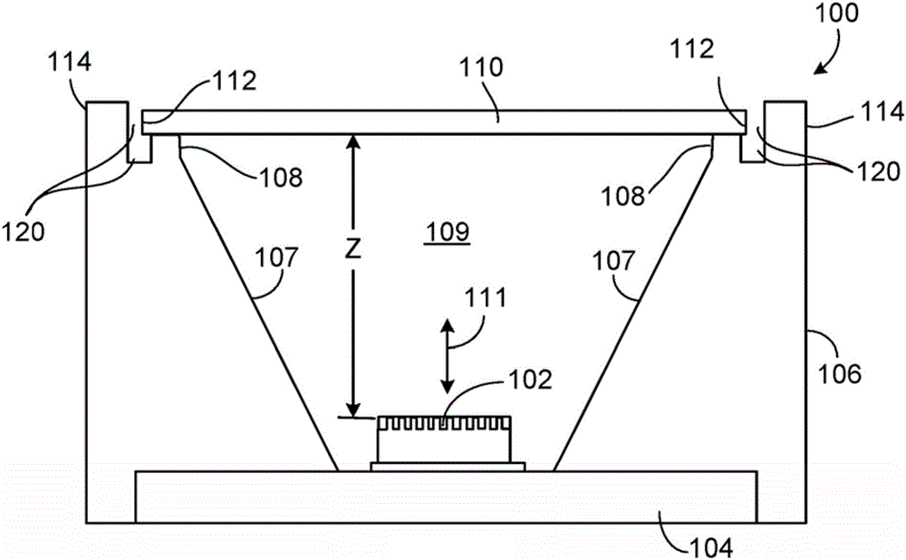Light emitter and light detector modules including vertical alignment features