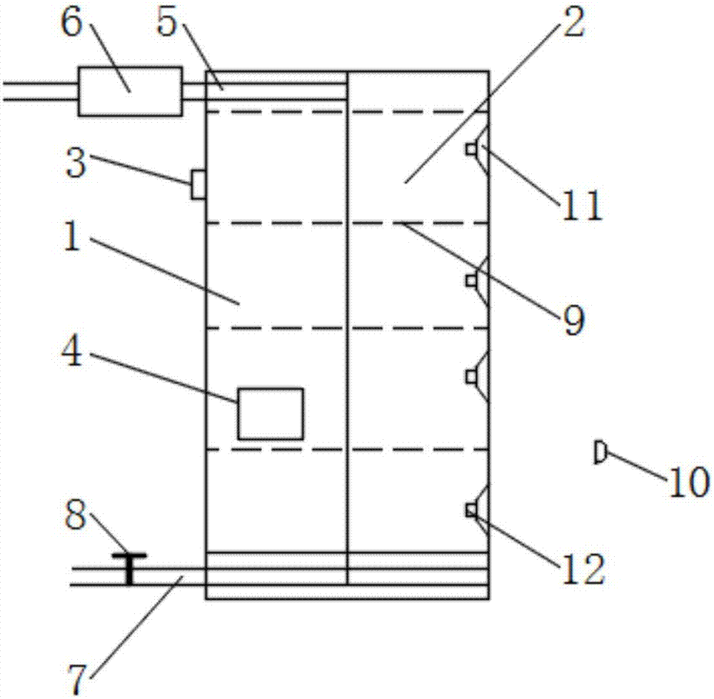 Water burst emergency water plugging wall device and application method thereof