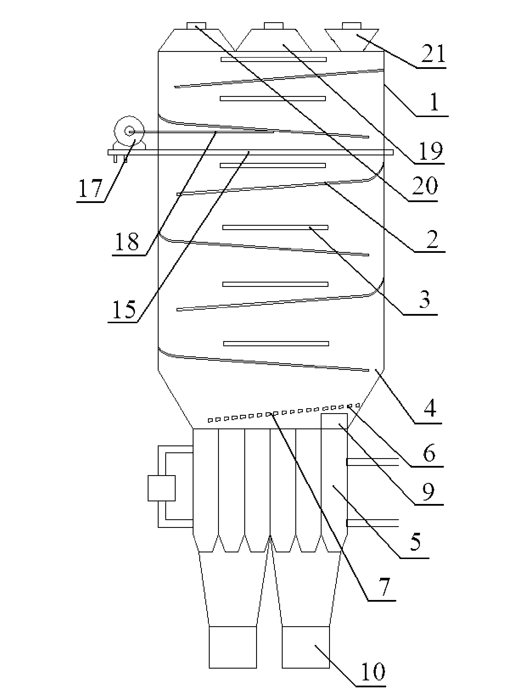 Coal drying device and drying method