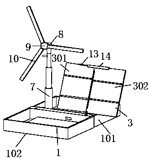 Solar wind-solar complementary power supply device