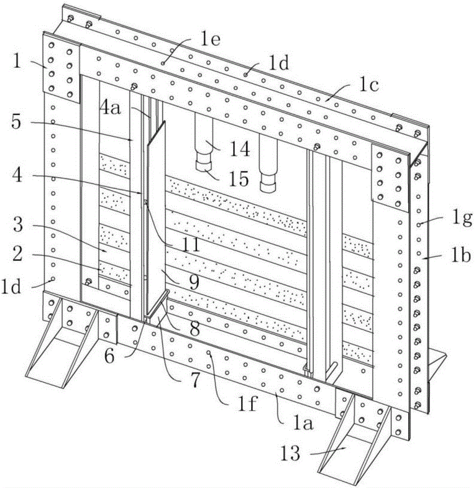 Two-dimensional geotechnical model test device and method