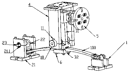 Apparatus and method for vertical fatigue test of vertical leaf spring