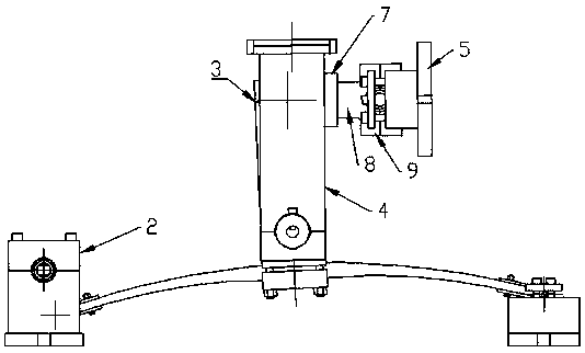 Apparatus and method for vertical fatigue test of vertical leaf spring