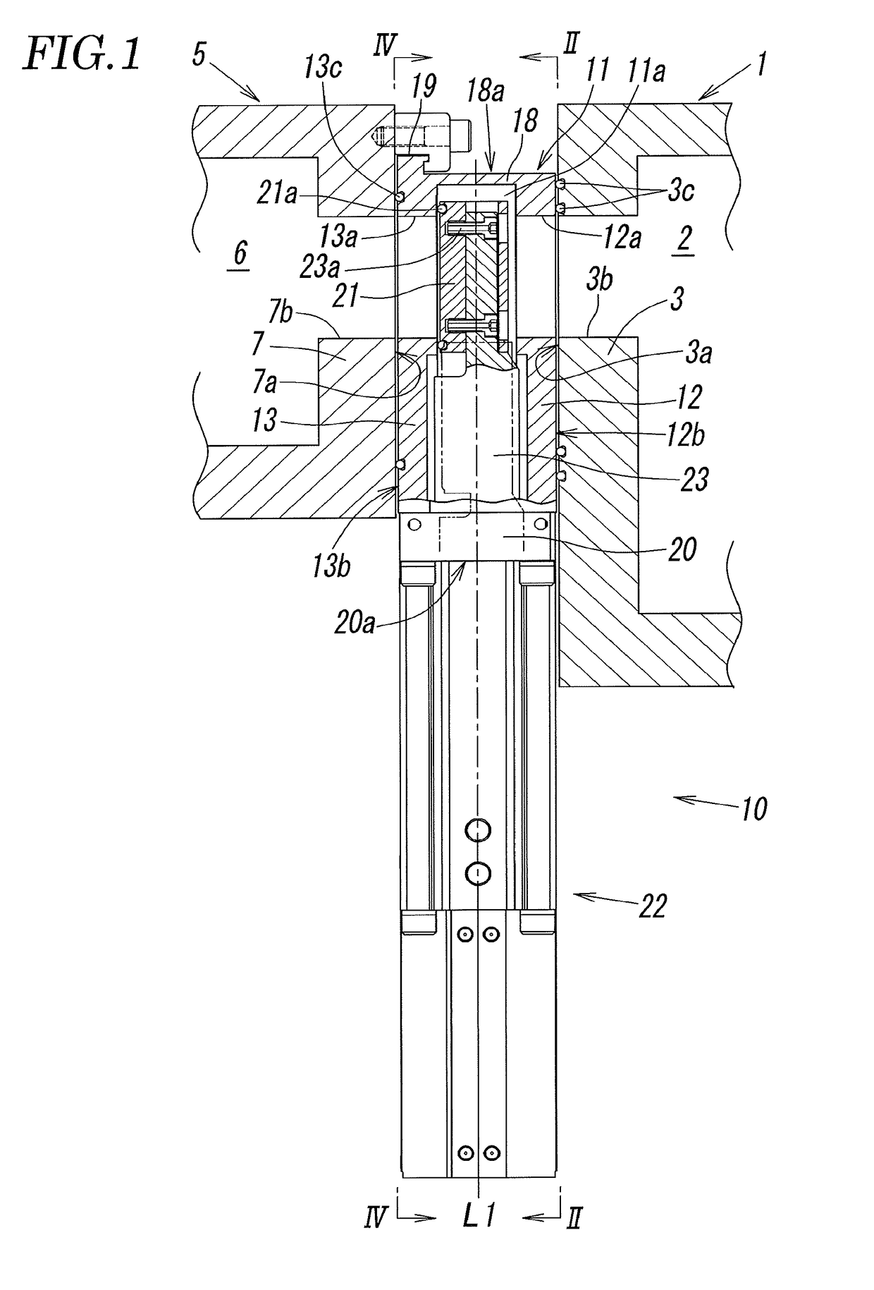 Gate-valve attaching structure