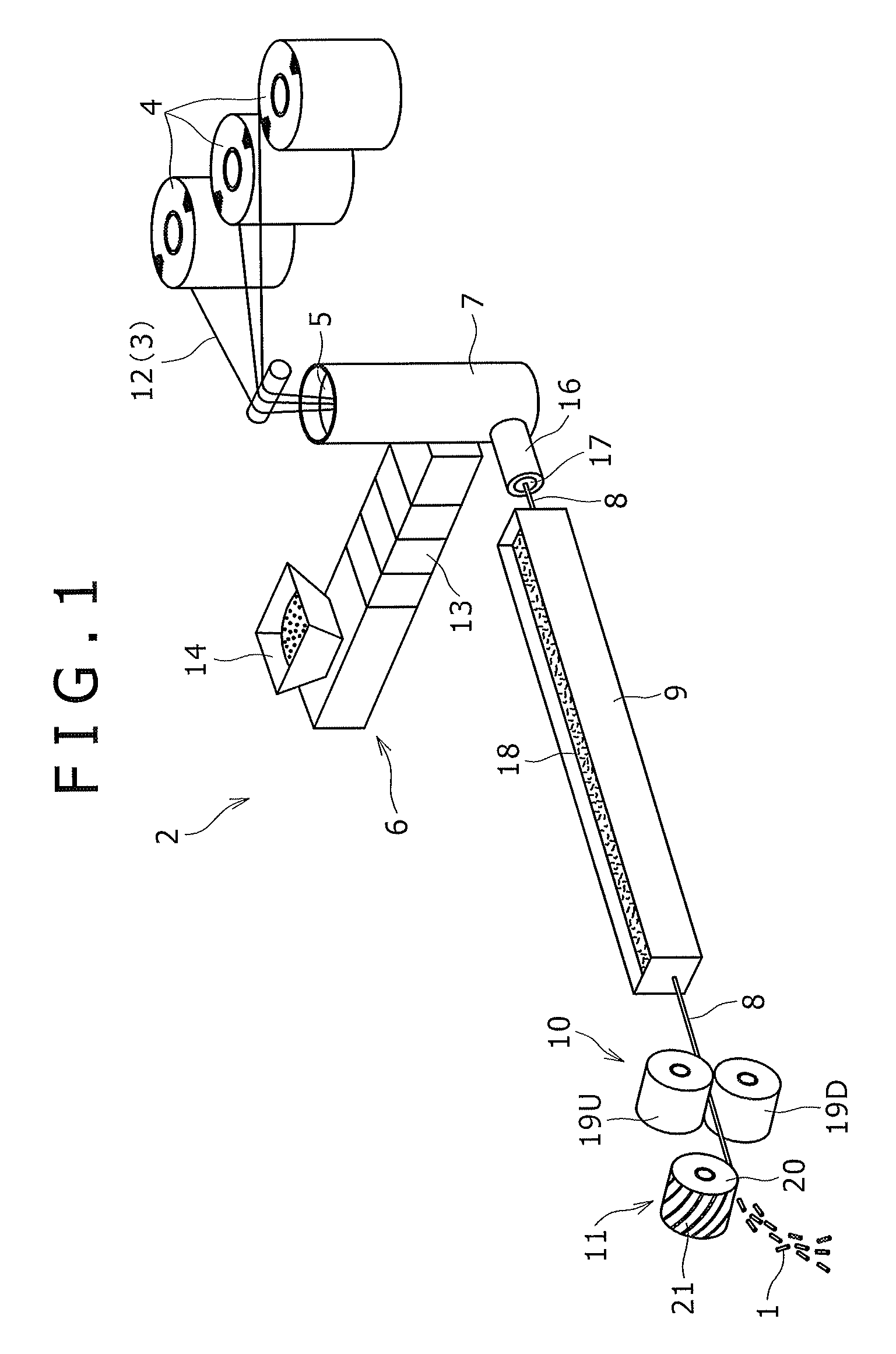 Method for producing long fiber reinforced thermoplastic resin pellets