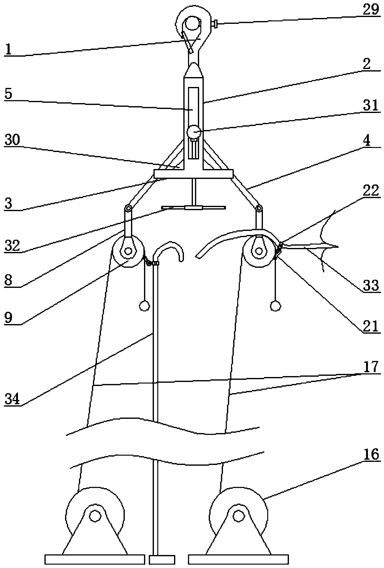 Auxiliary wiring equipment for electric aerial work