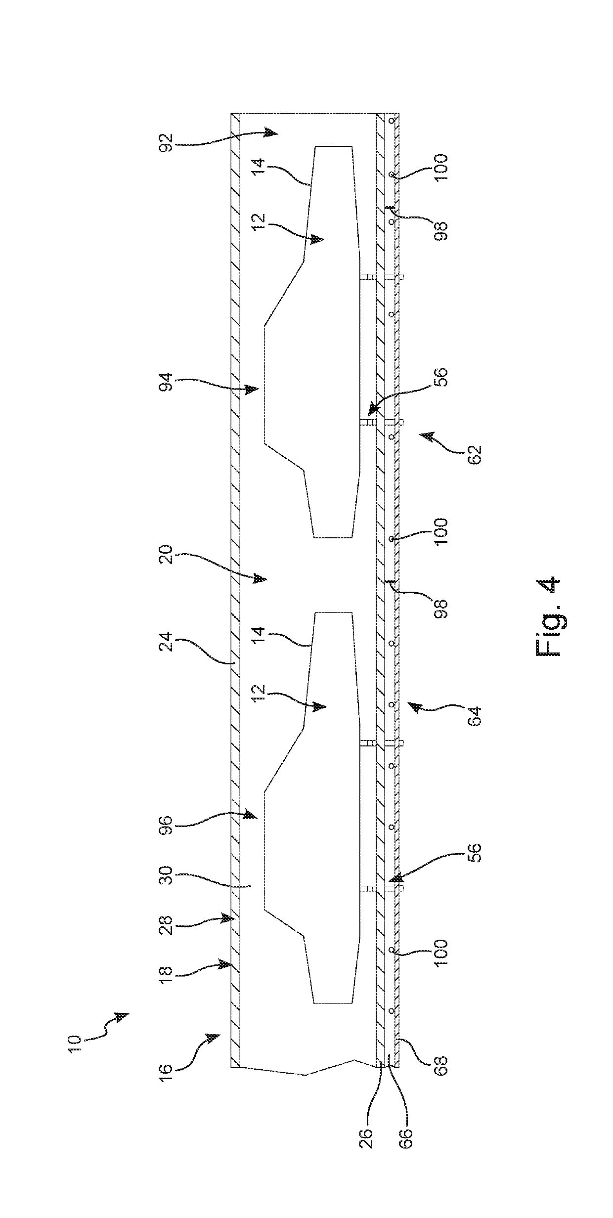 Treatment installation and method for treating workpieces