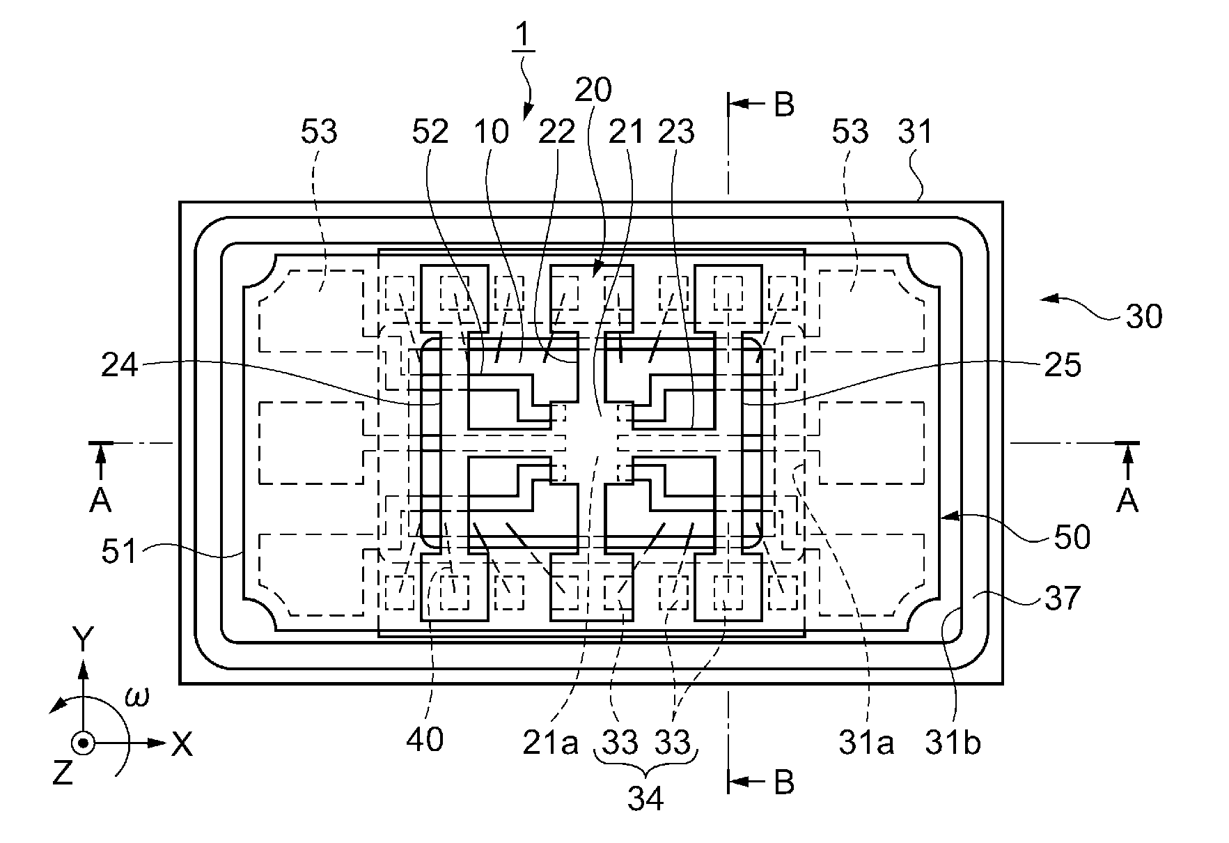 Electronic device, package, electronic apparatus, and moving object