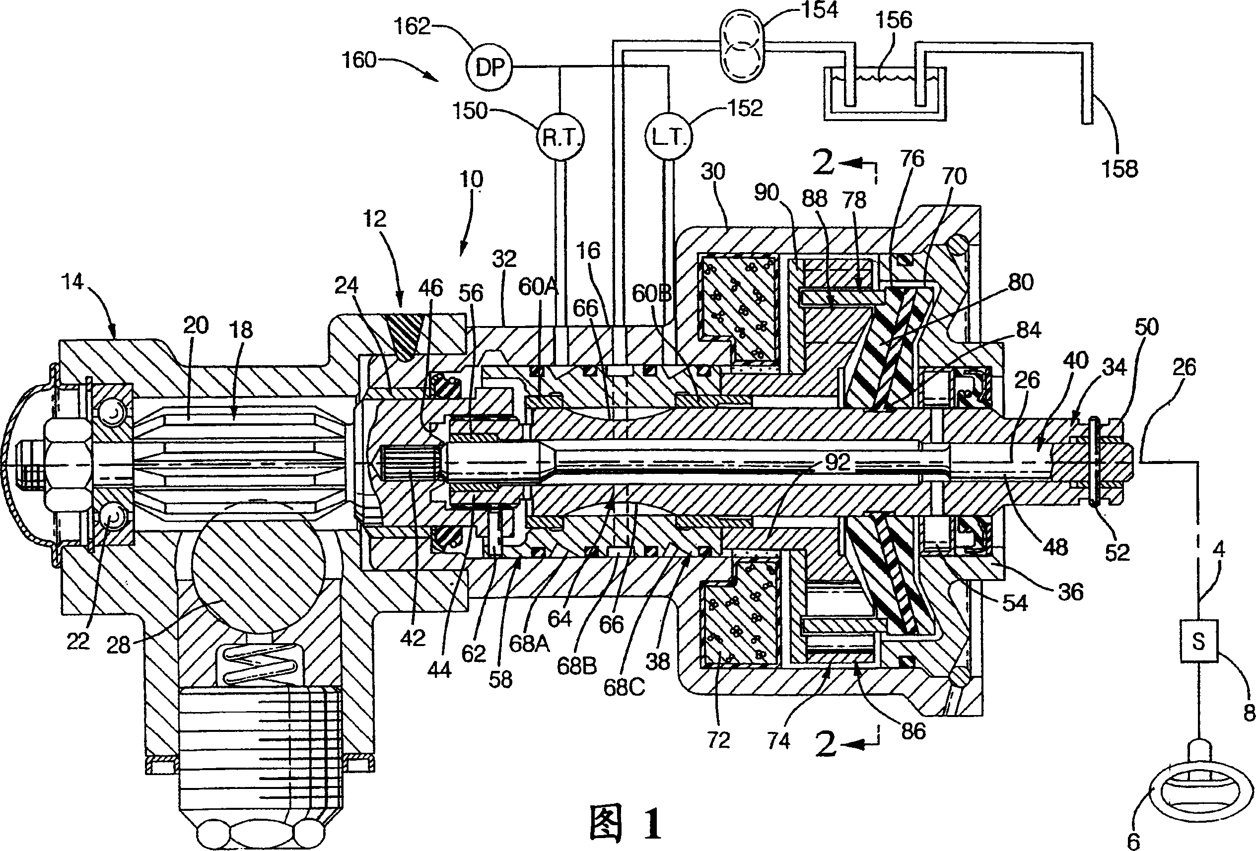 Steering system with leads and pulls compensation