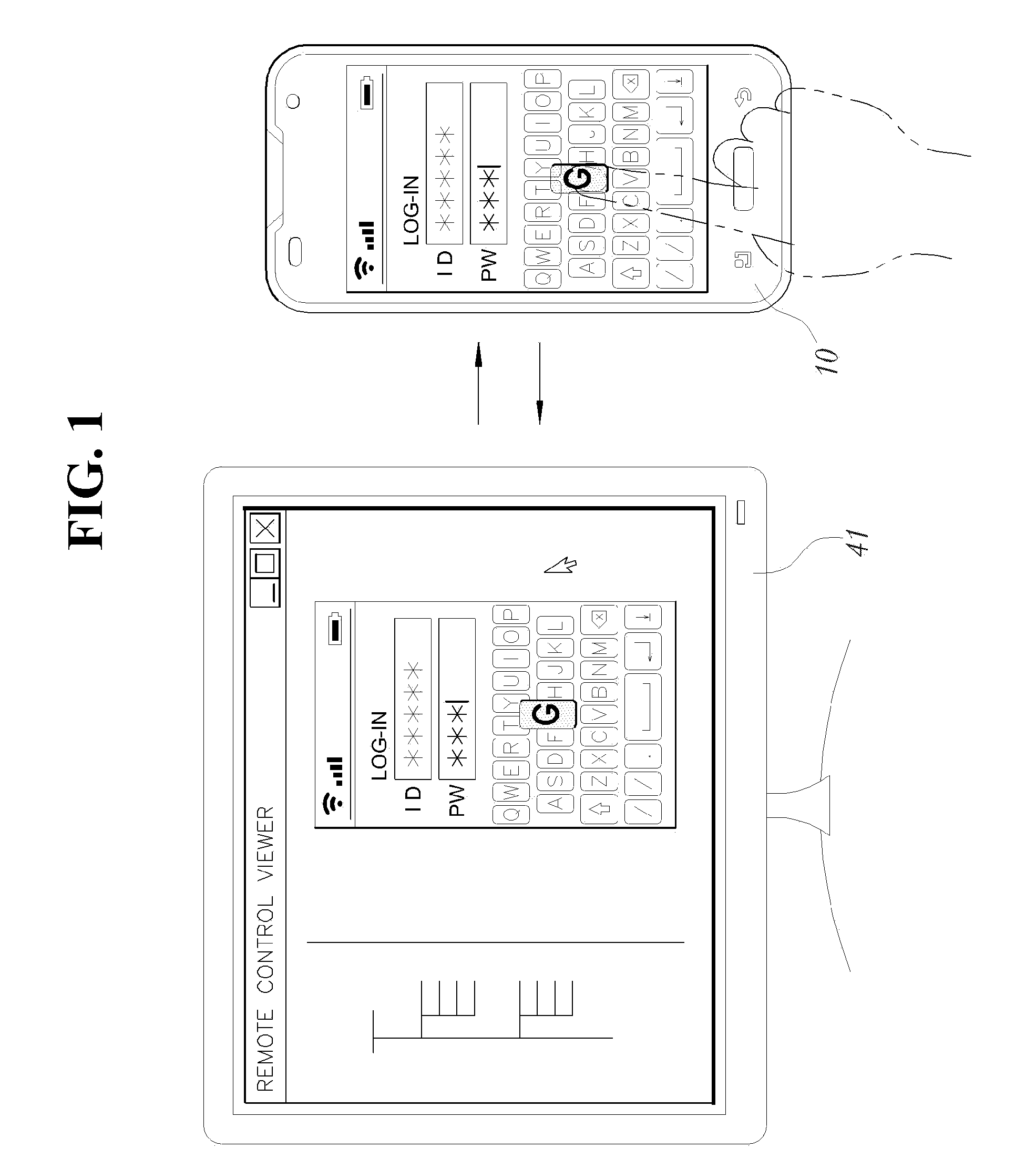 Method of blocking transmission of screen information of mobile communication terminal while performing remote control using icon